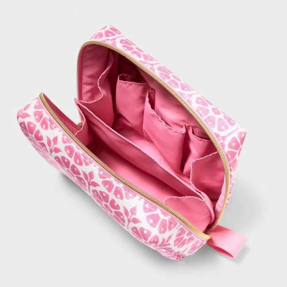 Roller Rabbit‎ x Target Daisy Floral Toiletry Bag Pink Makeup Travel Pouch NWT